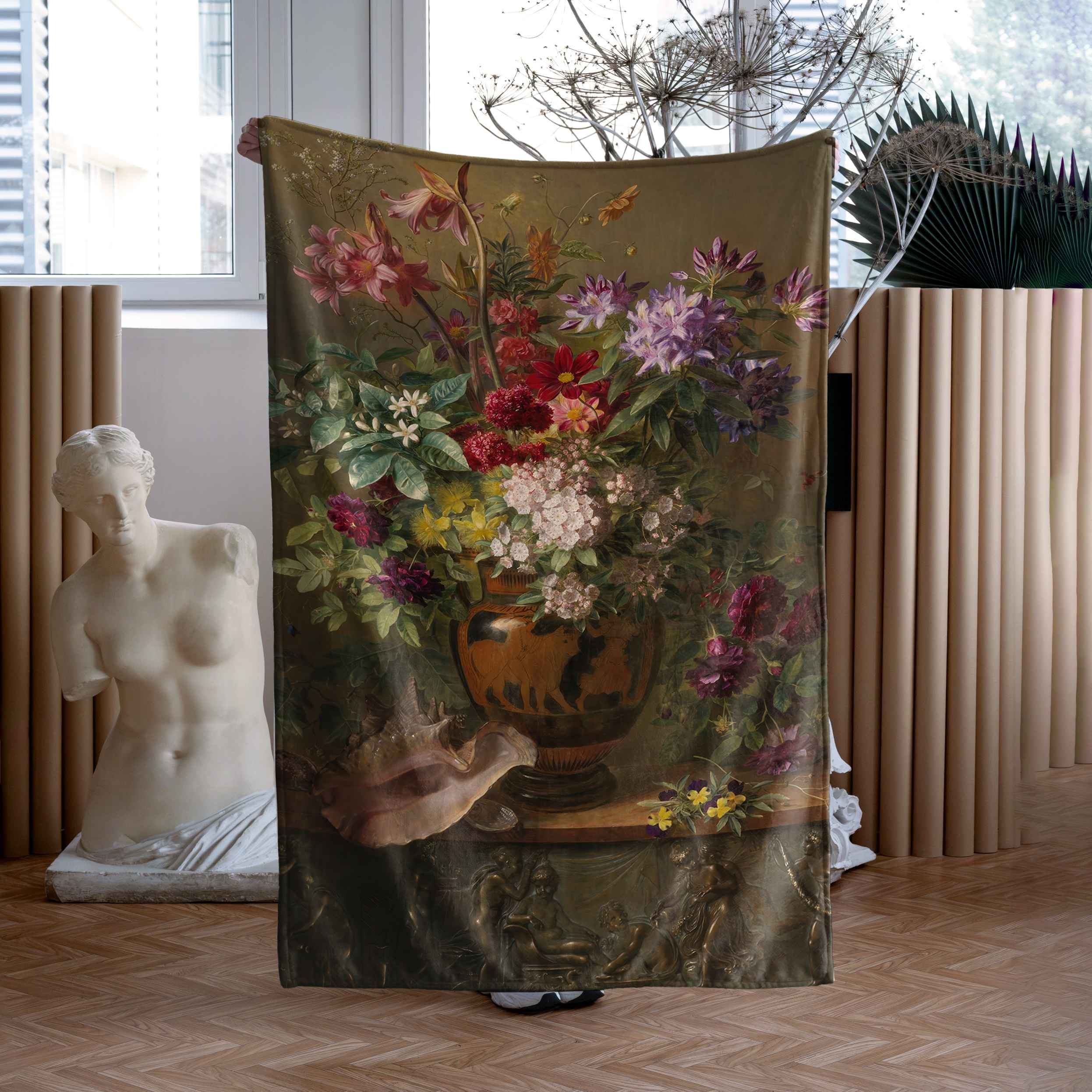 Pledas Gregorius van Os „Still Life with Flowers in a Greek Vase