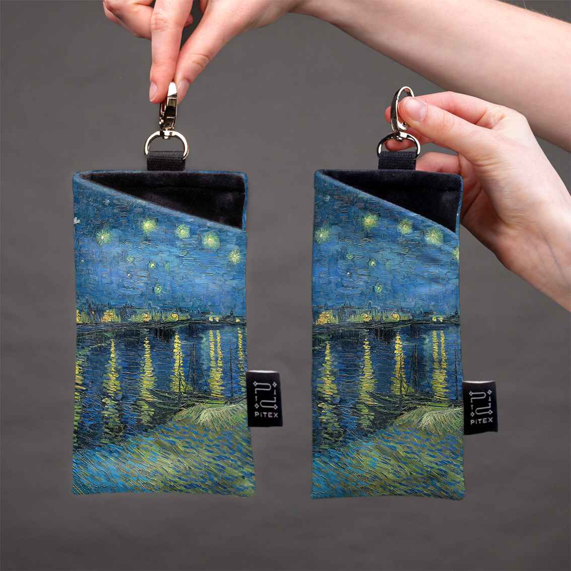 Akinių dėklas Vincent van Gogh „Starry Night Over the Rhône