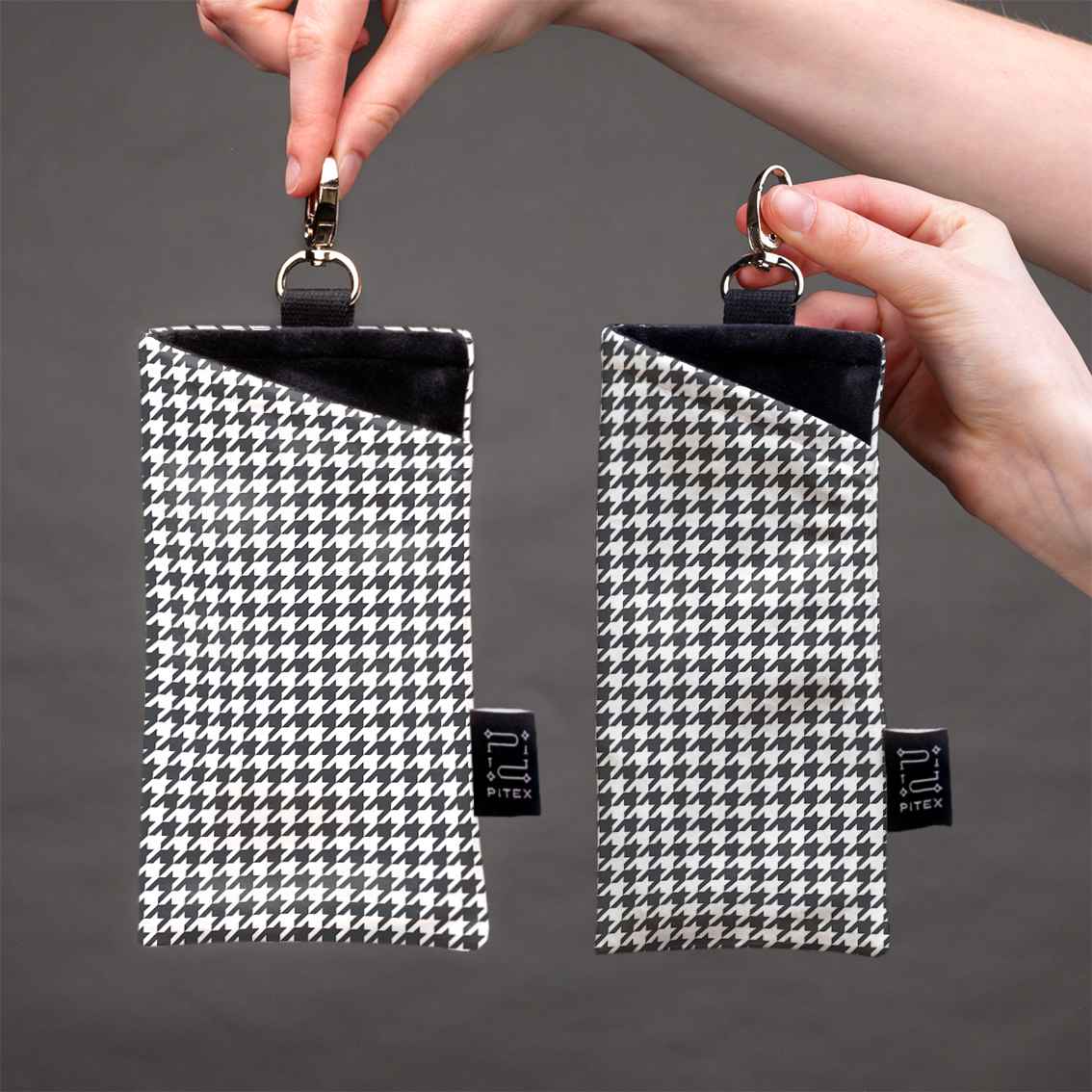 Akinių dėklas Classy „Pied-de-poule