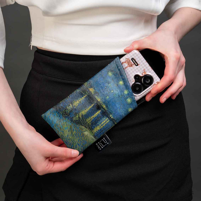 Akinių dėklas Vincent van Gogh „Starry Night Over the Rhône