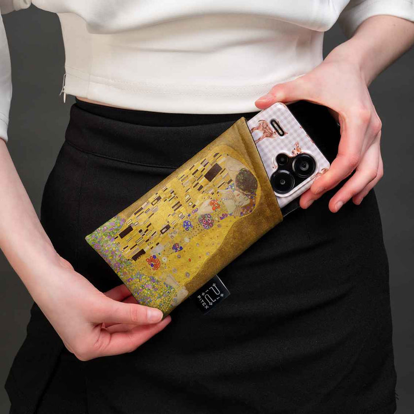 Akinių dėklas Gustav Klimt „The Kiss