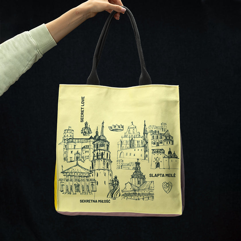 Rankinė Slapta meilė „Spalvotas Karališkas Vilnius”