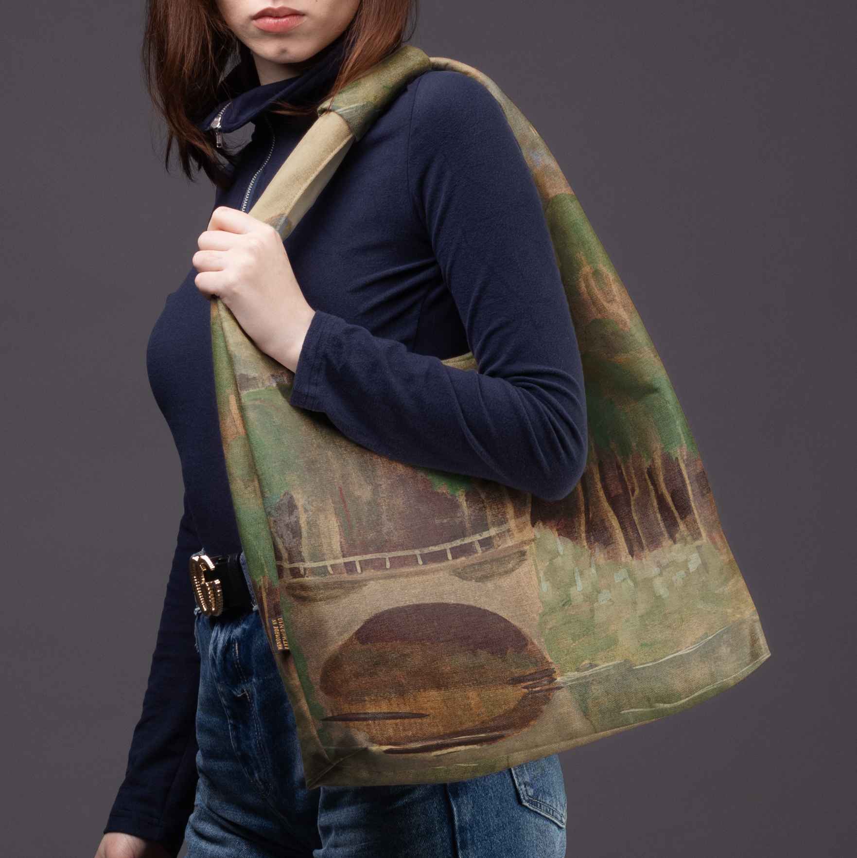 Gegužinė rankinė premium M. K. Čiurlionis „Pavasario motyvas