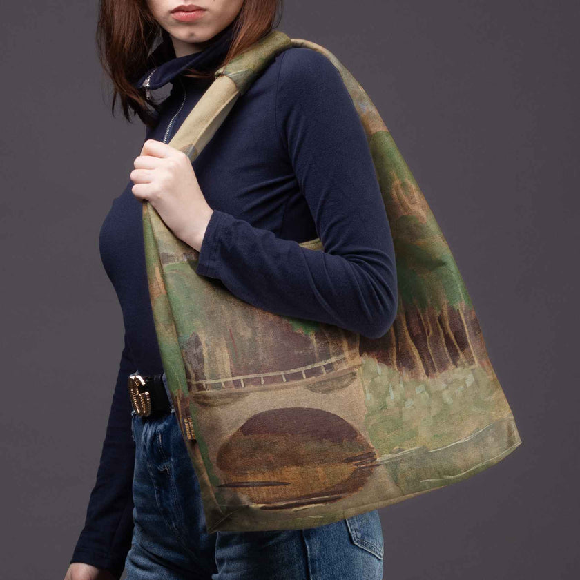 Gegužinė rankinė premium M. K. Čiurlionis „Pavasario motyvas