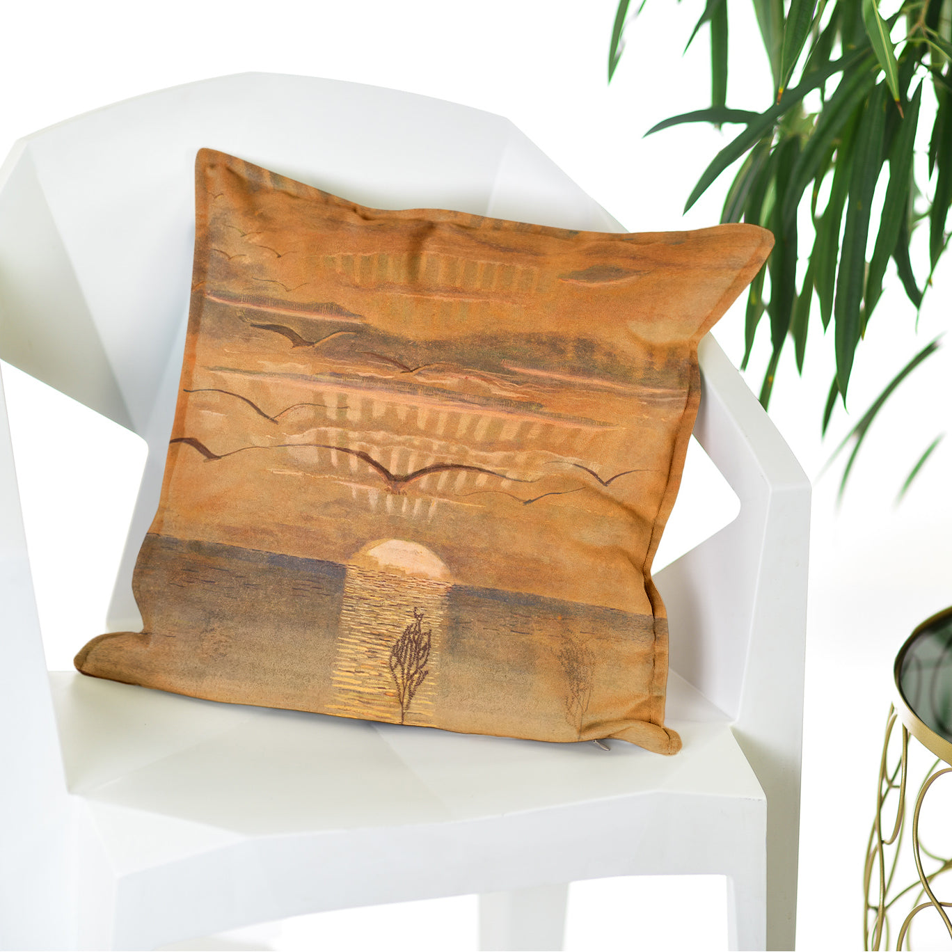 Dekoratyvinė pagalvėlė M. K. Čiurlionis „Saulėlydis