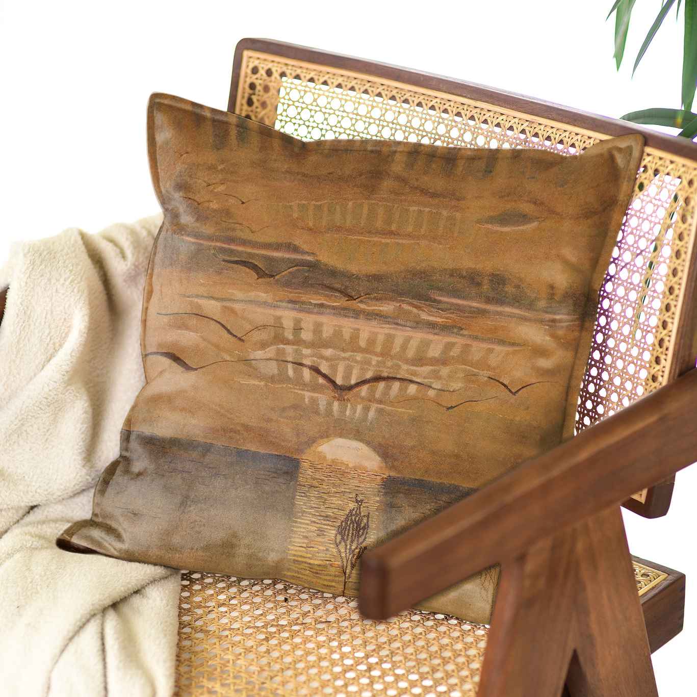 Dekoratyvinė pagalvėlė M. K. Čiurlionis „Saulėlydis