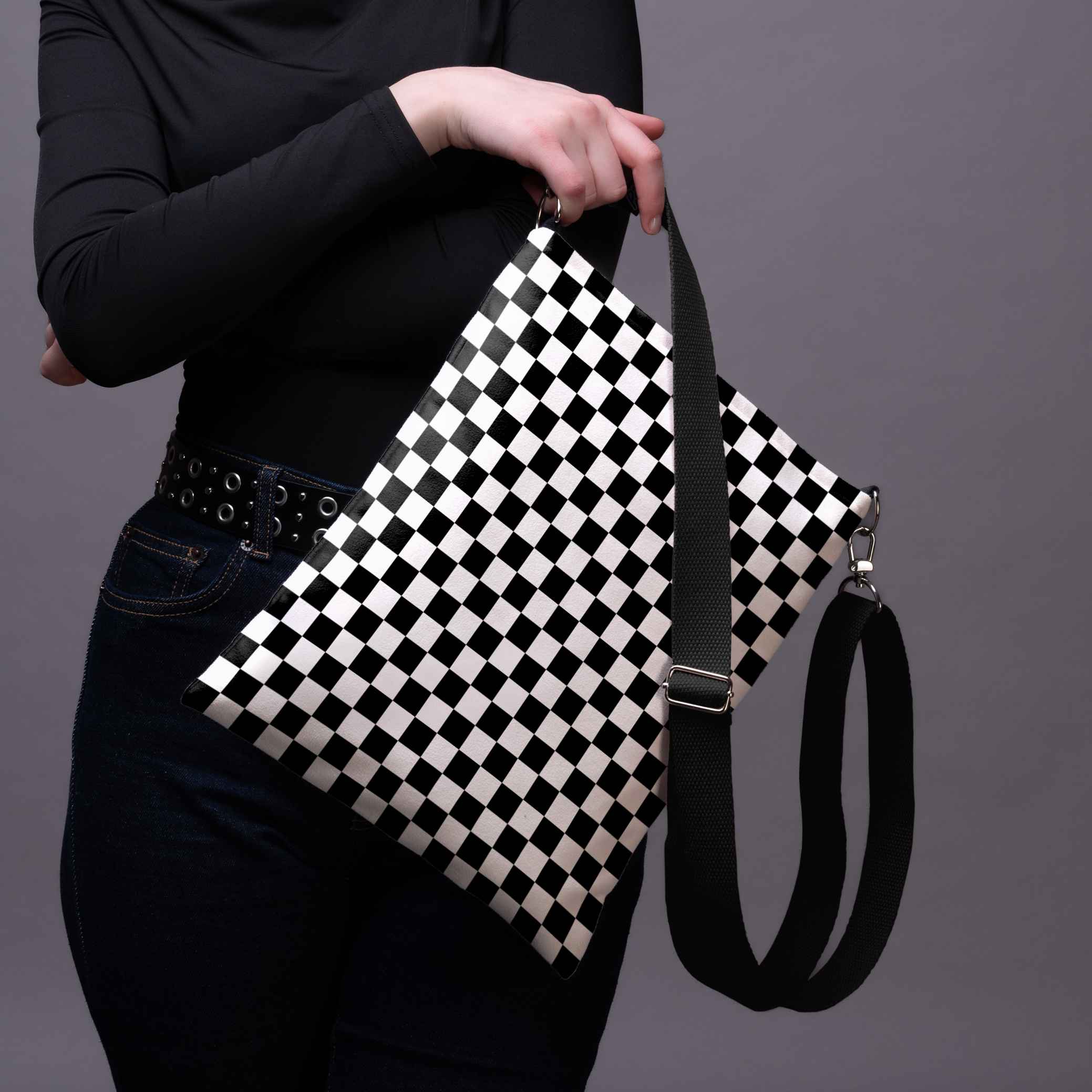 Rankinė per petį Classy „Checkerboard