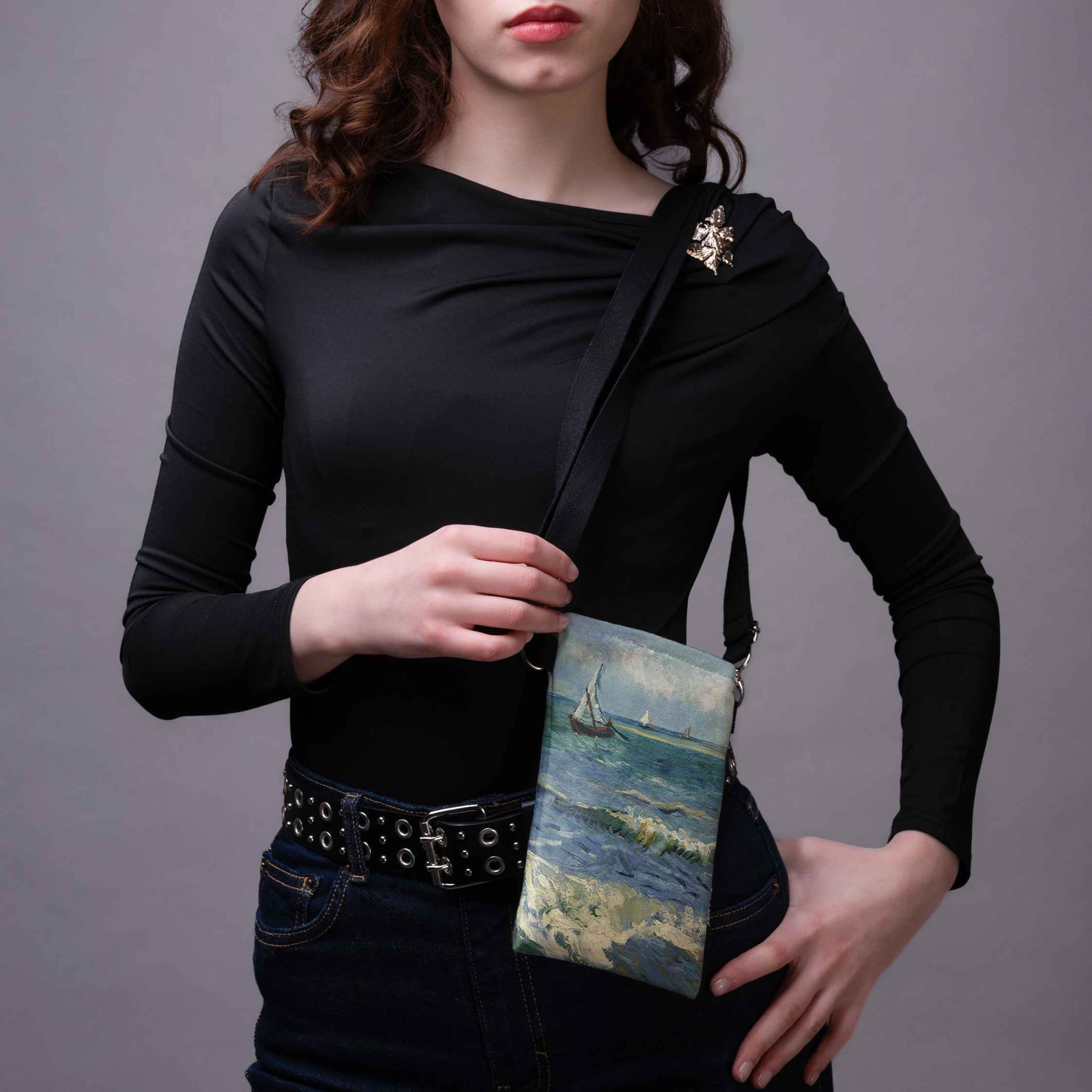 Telefono rankinė Vincent Van Gogh „The Sea At Les Saintes-Maries-De-La-Mer