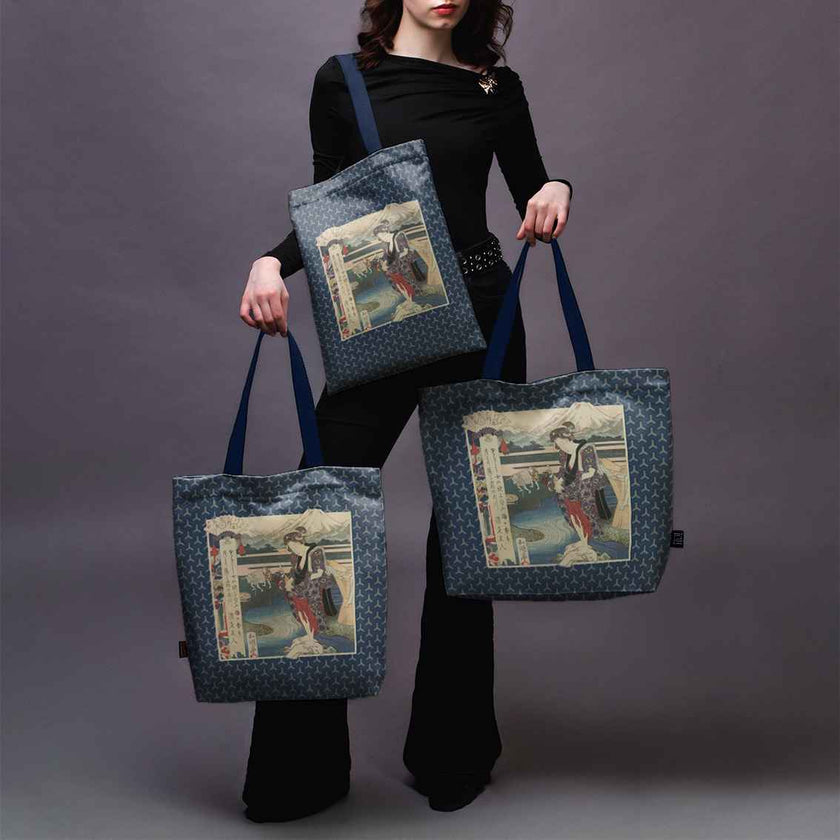 Pirkinių krepšys Yashima Gakutei „Geiša ir upė