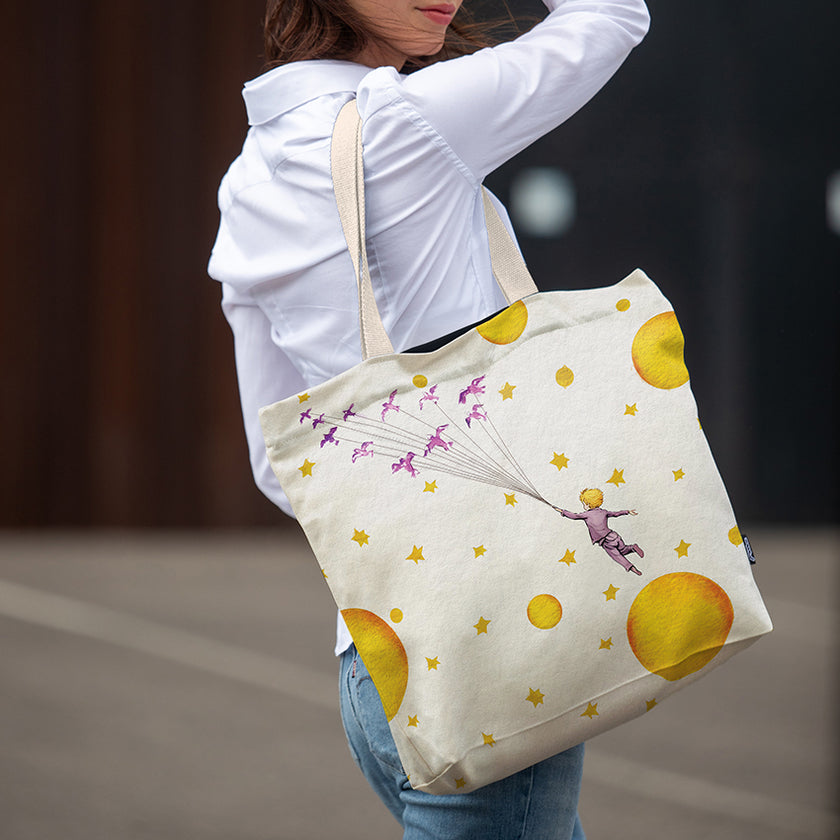 Pirkinių krepšys Antoine de Saint-Exupéry Mažasis princas „Paukščiai