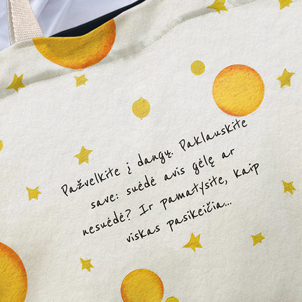 Pirkinių krepšys Antoine de Saint-Exupéry Mažasis princas „Paukščiai