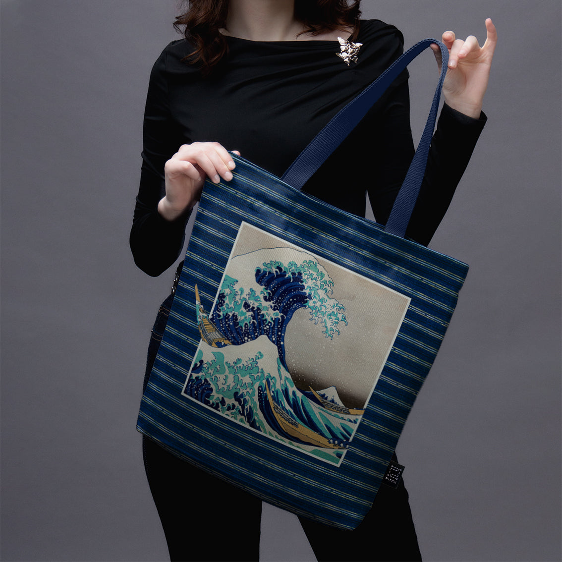 Pirkinių krepšys Katsushika Hokusai „Didžioji Kanagavos banga