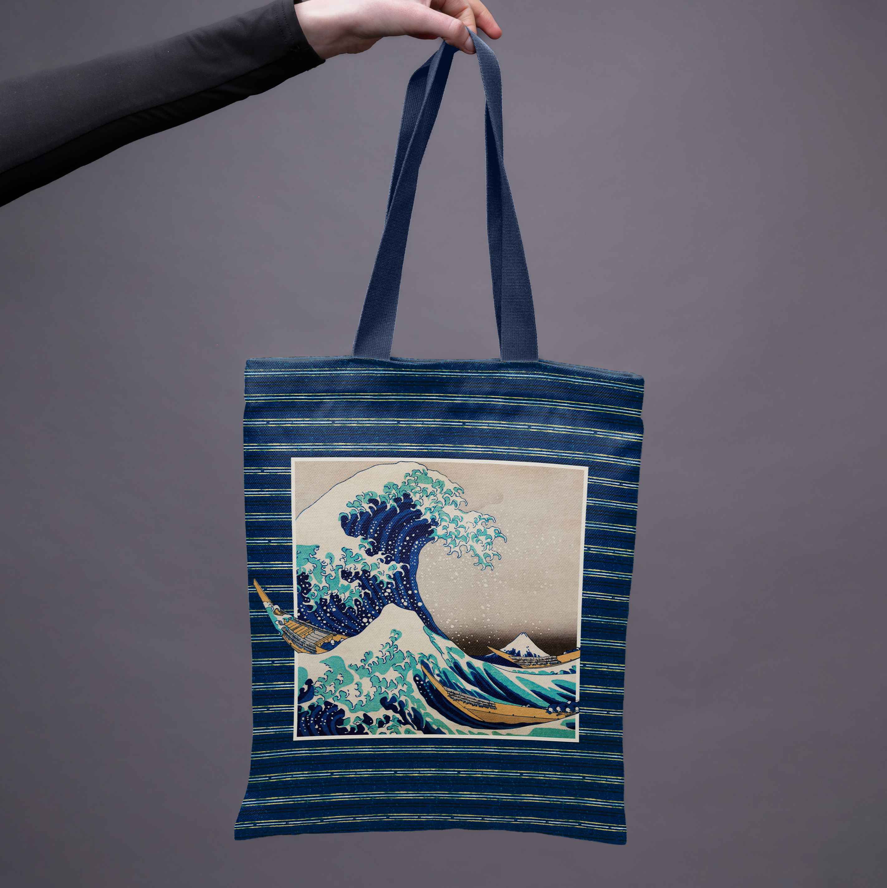 Pirkinių krepšys Katsushika Hokusai „Didžioji Kanagavos banga