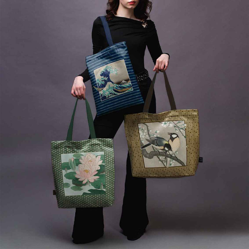 Pirkinių krepšys Yashima Gakutei „Geiša ir rankraštis