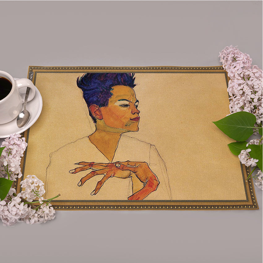 Pailgi Stalo padėkliukai „Egon Schiele