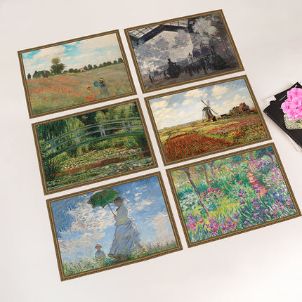 Pailgi Stalo padėkliukai „Claude Monet