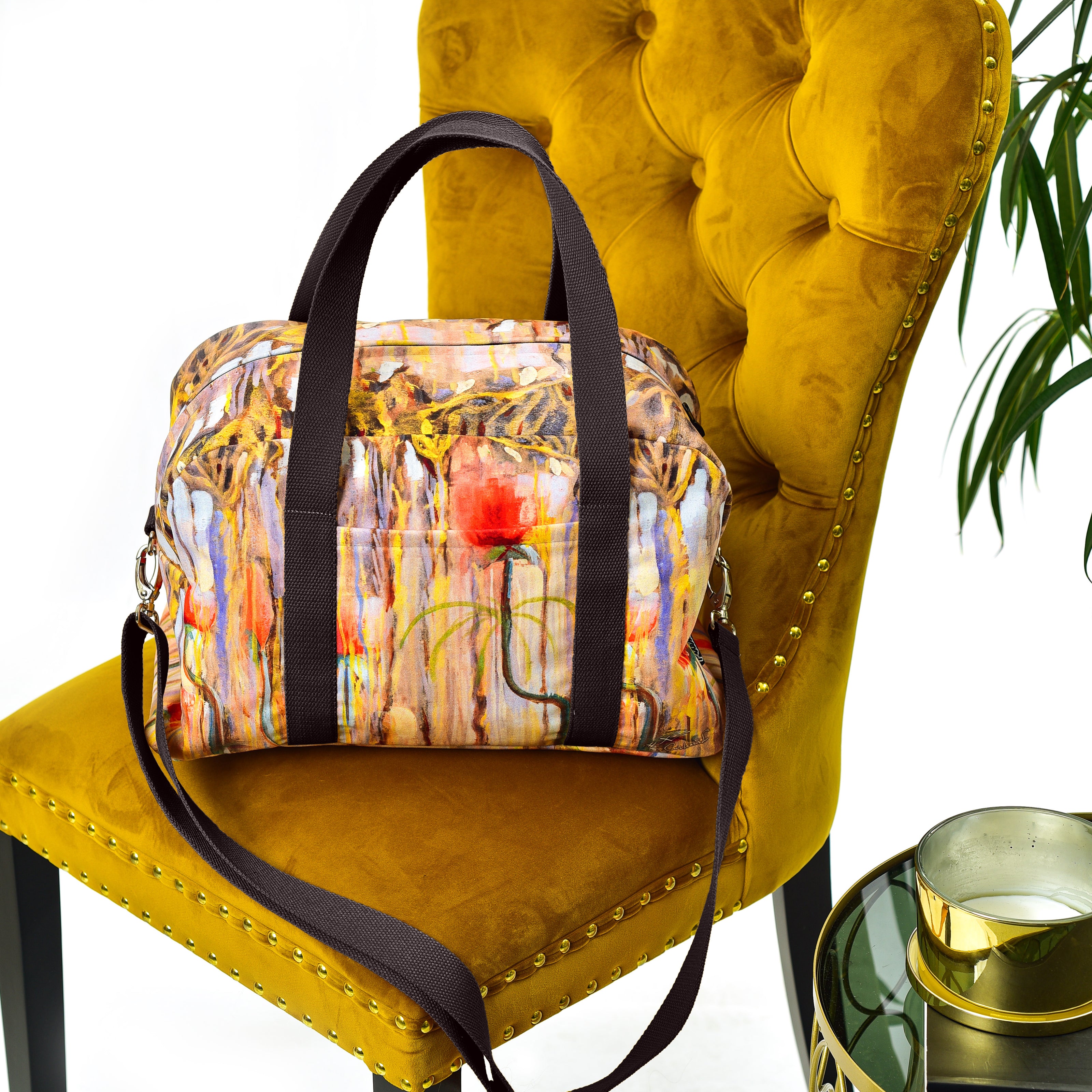 Kelioninis / sportinis krepšys M. K. Čiurlionis „Pasaulio sutvėrimas IX