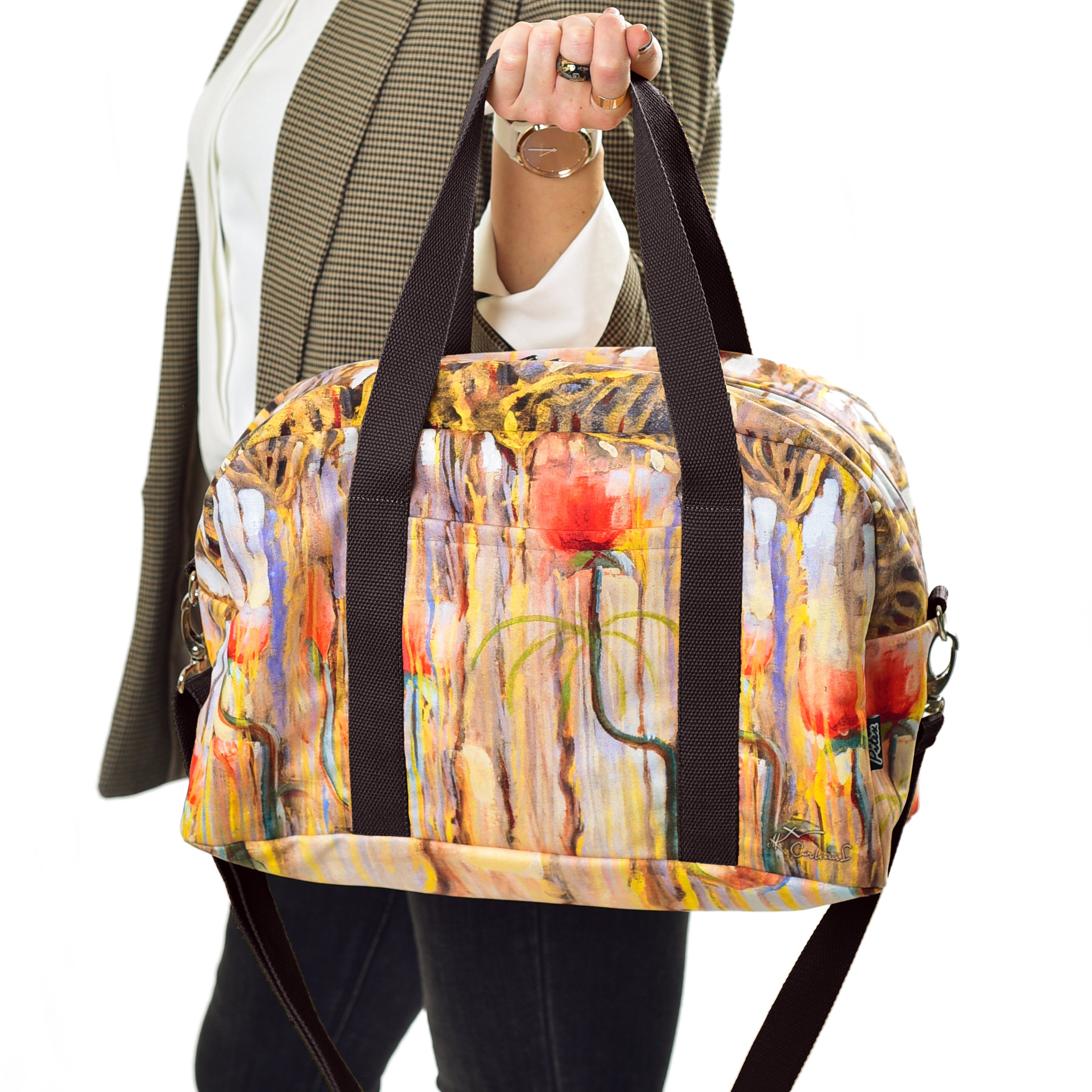 Kelioninis / sportinis krepšys M. K. Čiurlionis „Pasaulio sutvėrimas IX