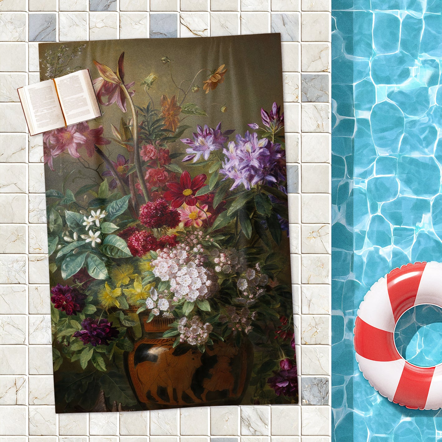 Rankšluostis Gregorius van Os „Still Life With Flowers In A Greek Vase