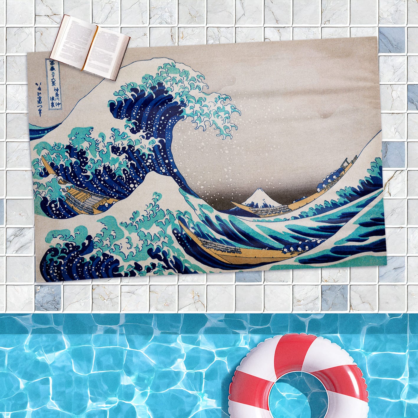 Rankšluostis Hokusai „The Great Wave off Kanagawa