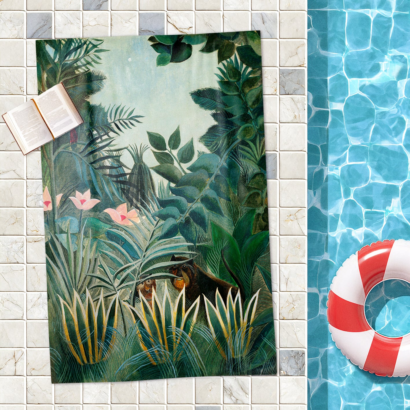 Rankšluostis Henri Rousseau „The Equatorial Jungle