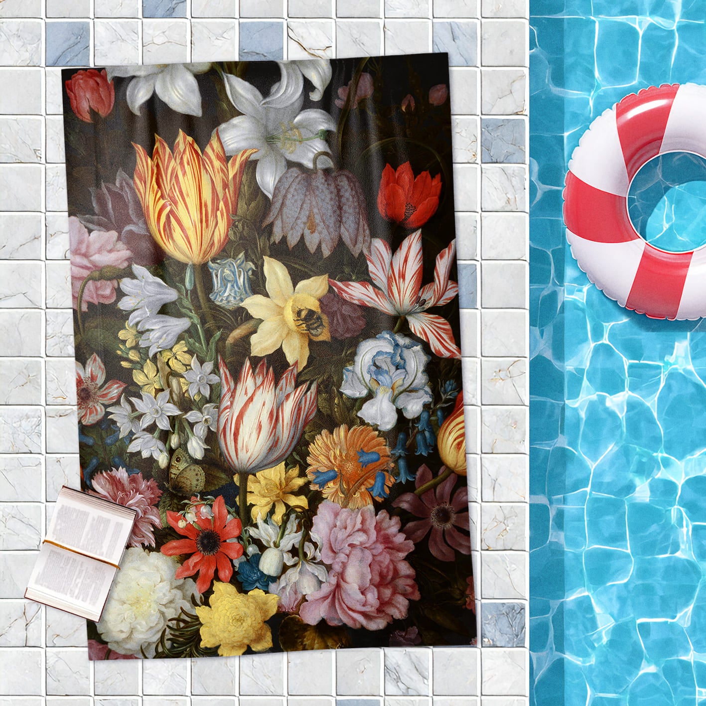 Rankšluostis Ambrosius Bosschaert „Still Life Of Flowers In A Wan-Li Vase