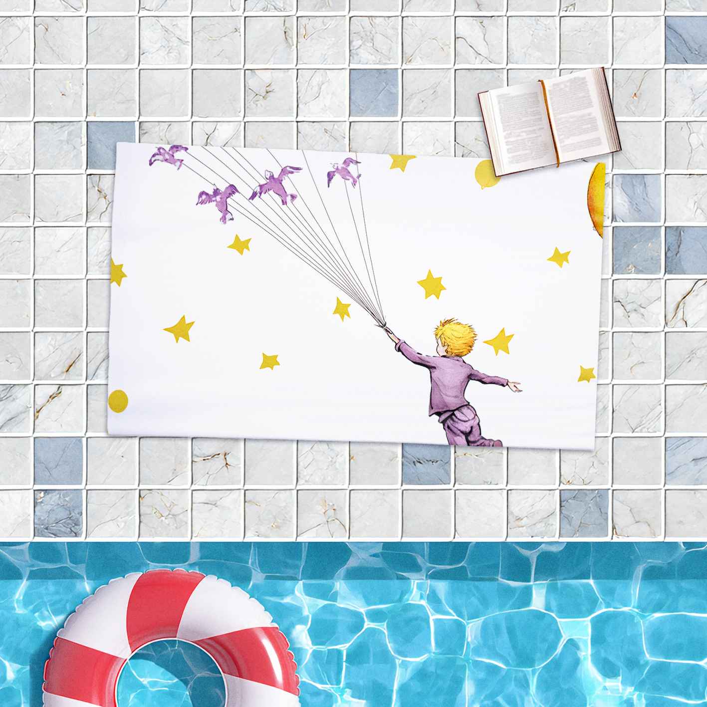 Rankšluostis Antoine de Saint-Exupéry Mažasis princas „Paukščiai