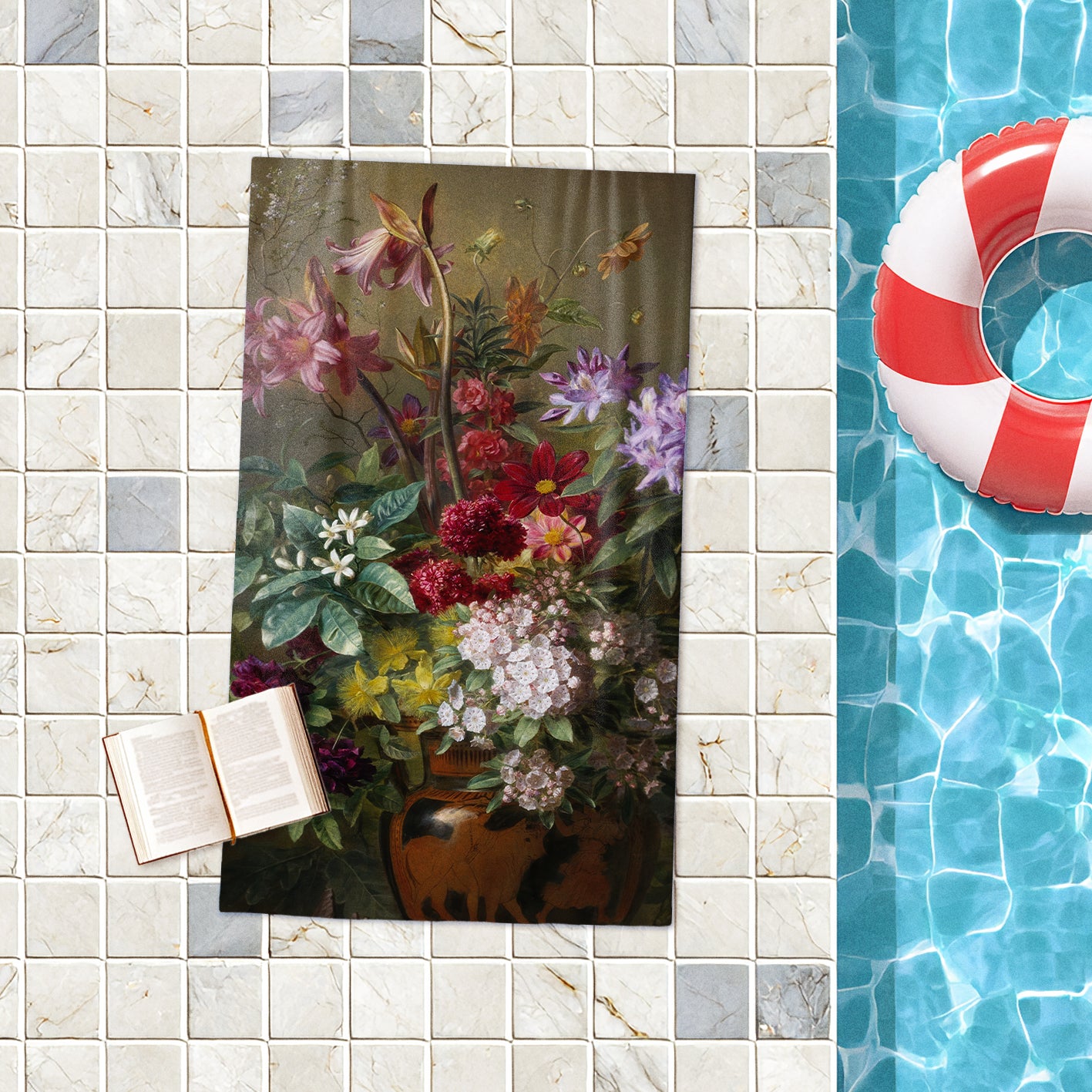 Rankšluostis Gregorius van Os „Still Life With Flowers In A Greek Vase