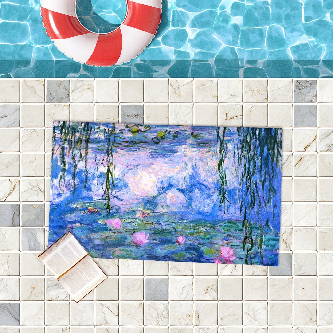 Rankšluostis Claude Monet „Water Lilies