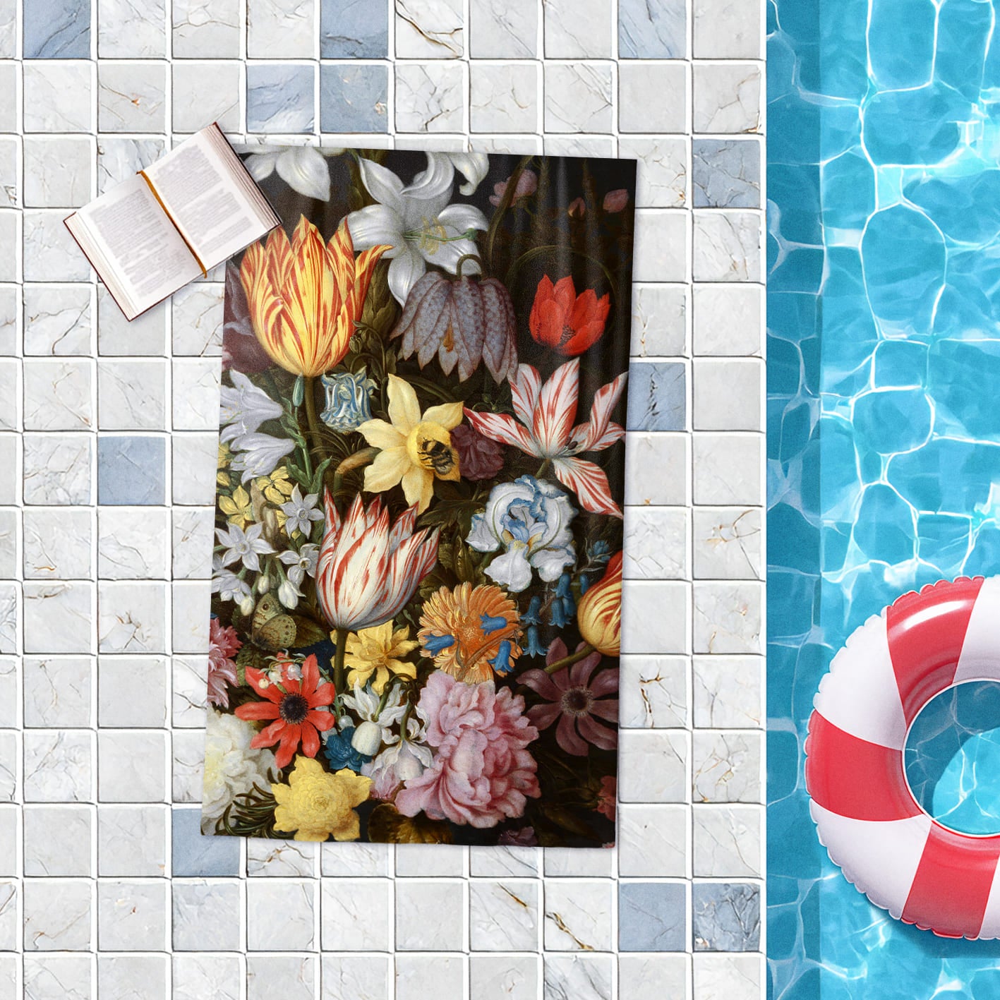 Rankšluostis Ambrosius Bosschaert „Still Life Of Flowers In A Wan-Li Vase