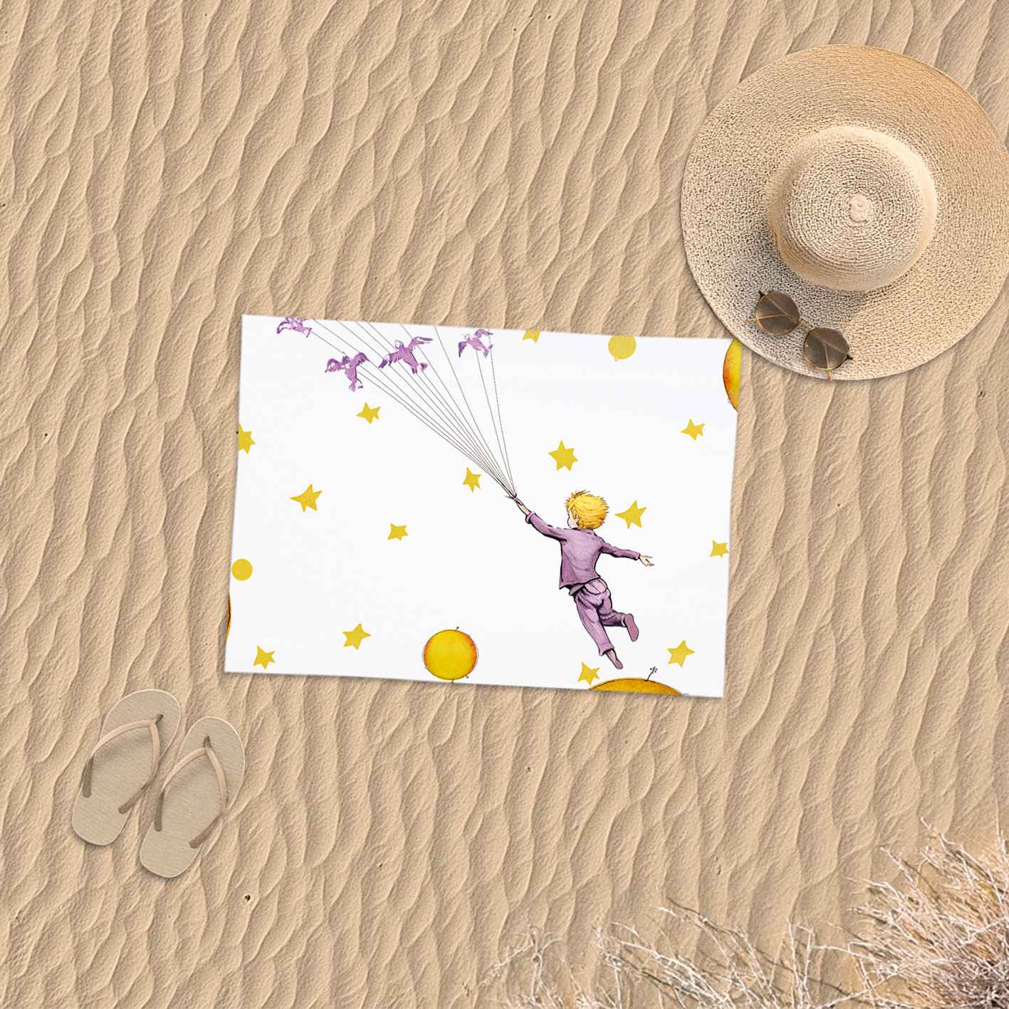 Rankšluostis Antoine de Saint-Exupéry Mažasis princas „Paukščiai