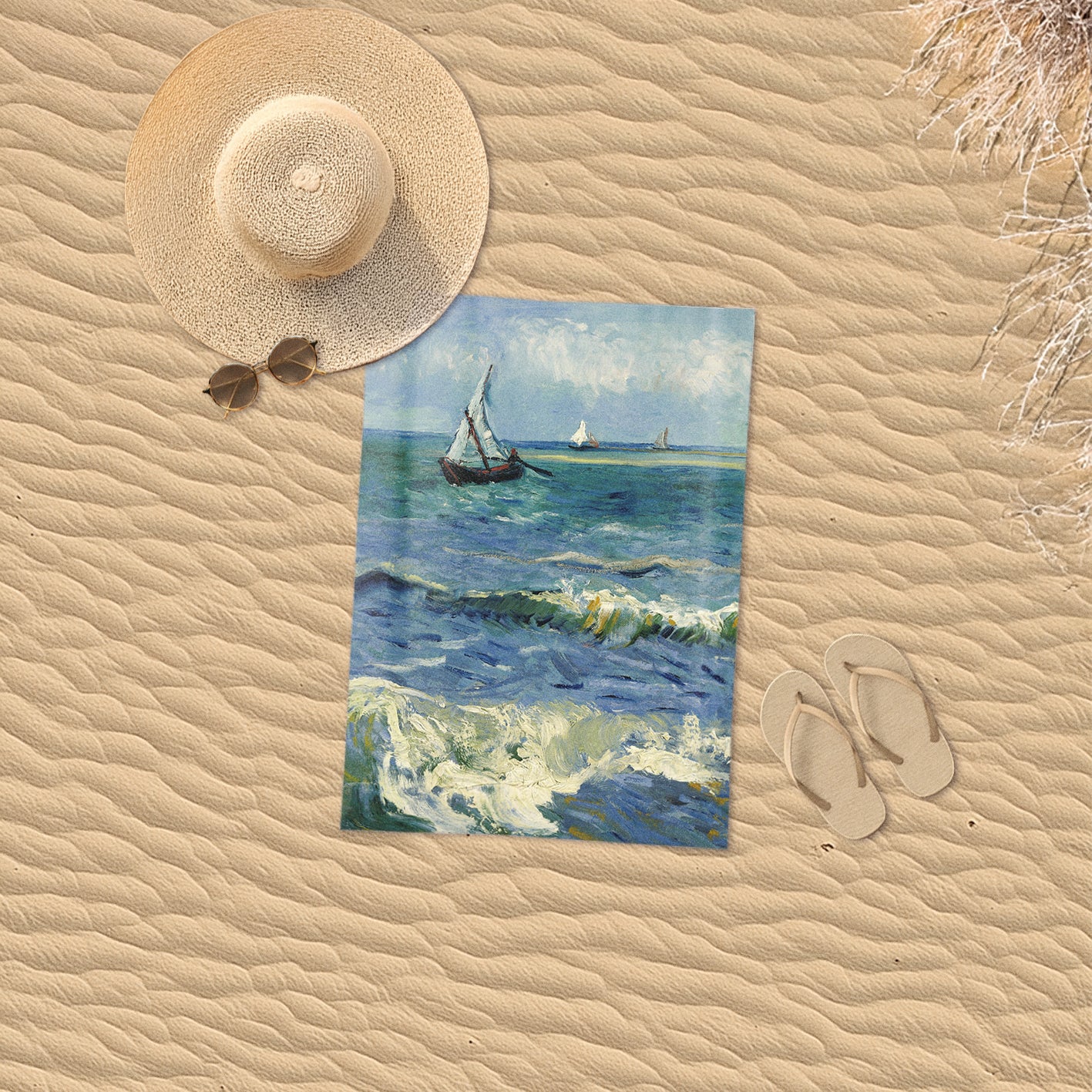 Rankšluostis Vincent van Gogh „The Sea at Les Saintes-Maries-de-la-Mer