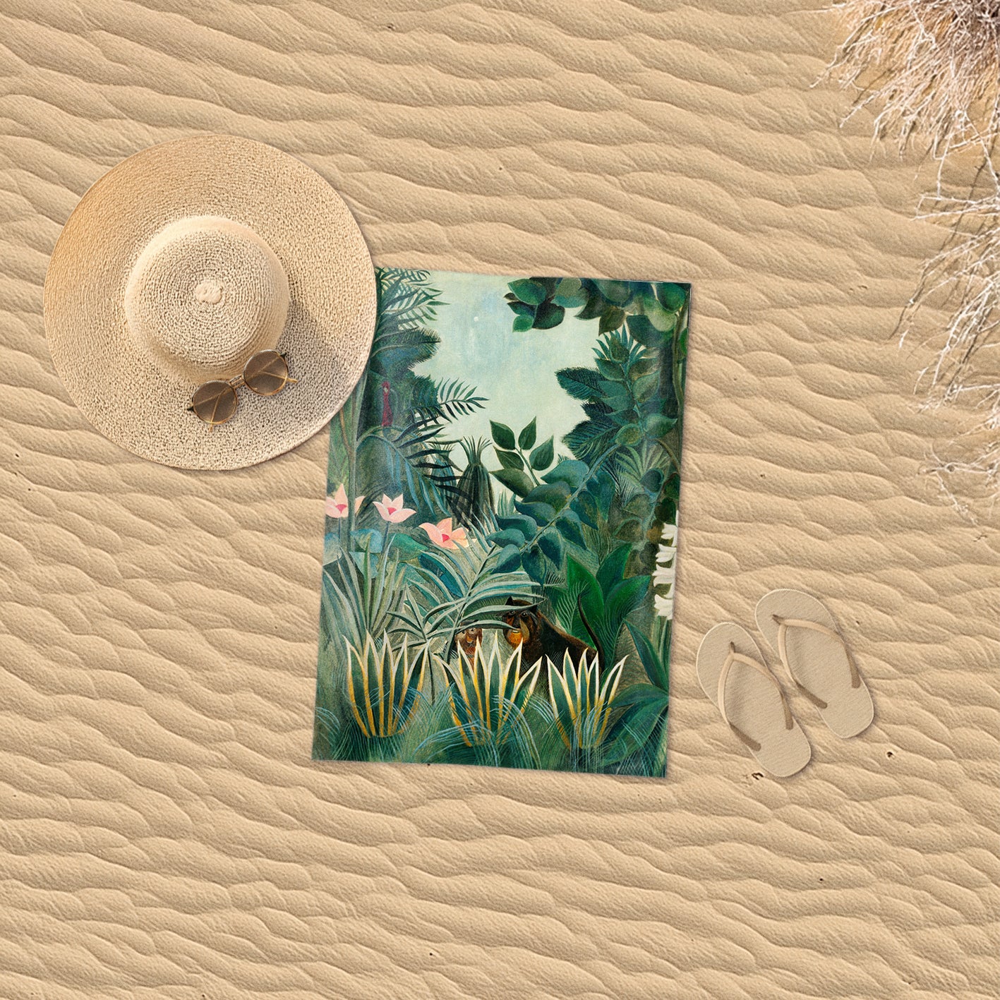 Rankšluostis Henri Rousseau „The Equatorial Jungle