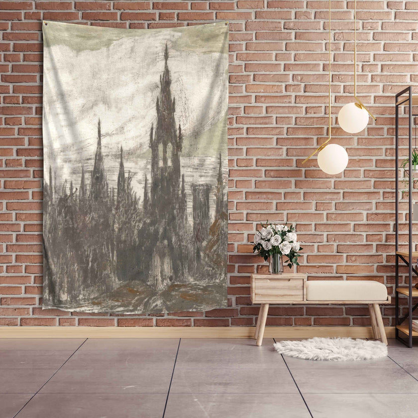 Sienos dekoracija gobelenas M. K. Čiurlionis „Bokštai