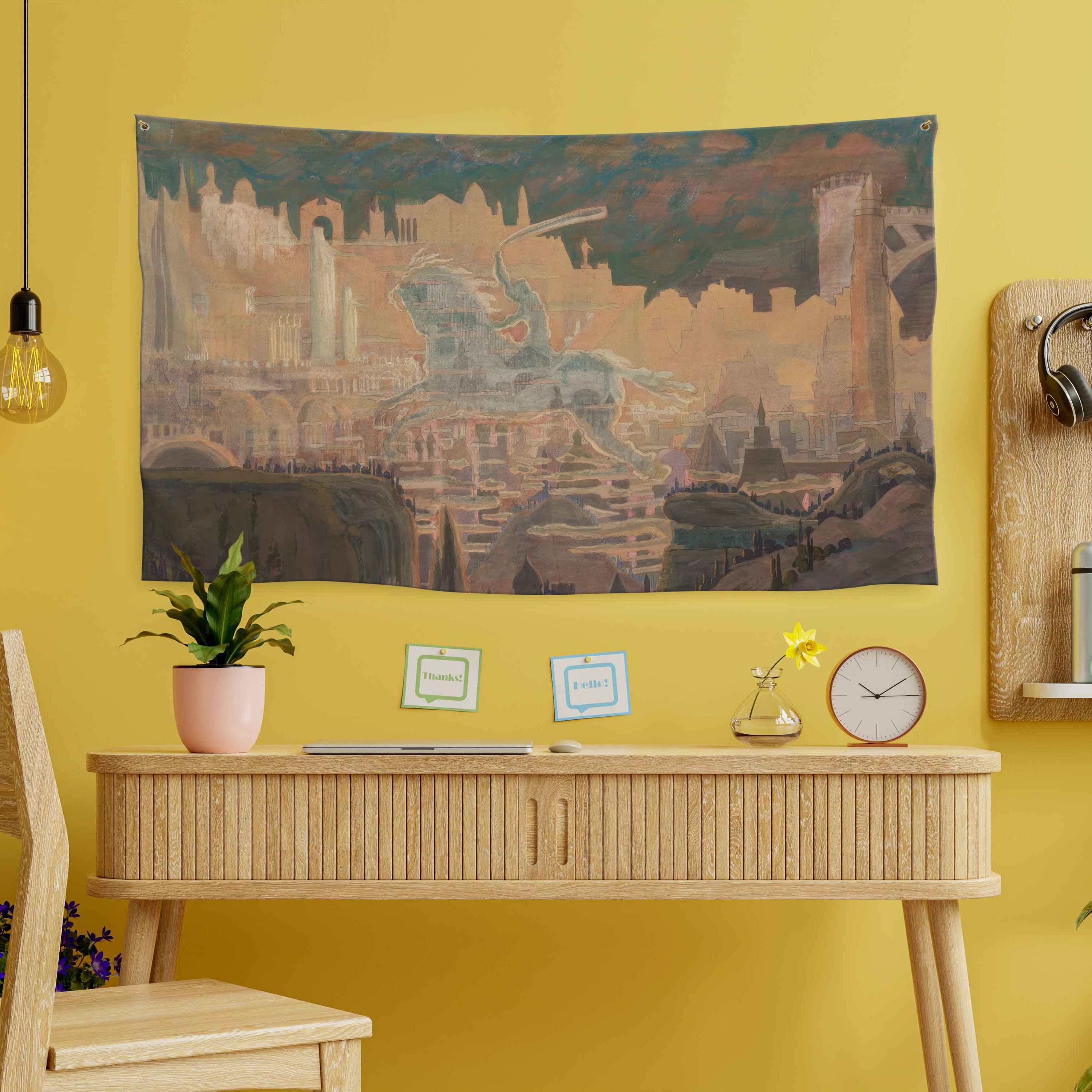 Sienos dekoracija gobelenas M. K. Čiurlionis „Vyčio Preliudas