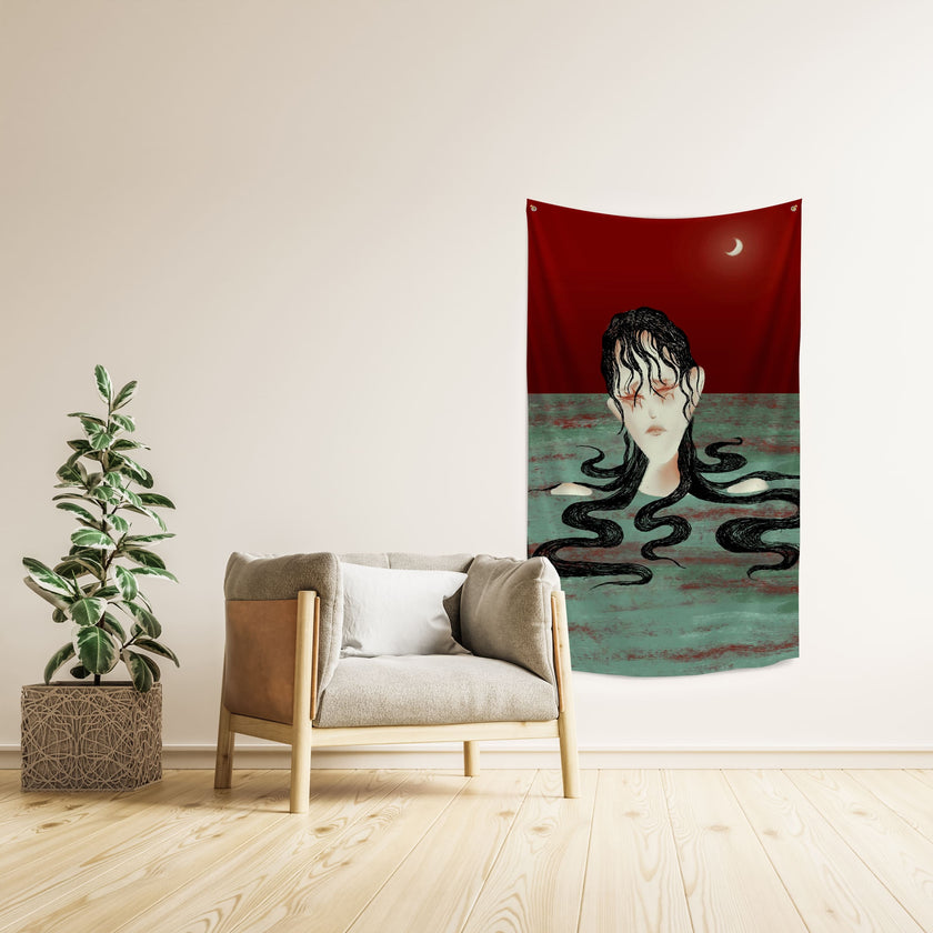 Sienos dekoracija gobelenas Flustas Jower „Mermaid