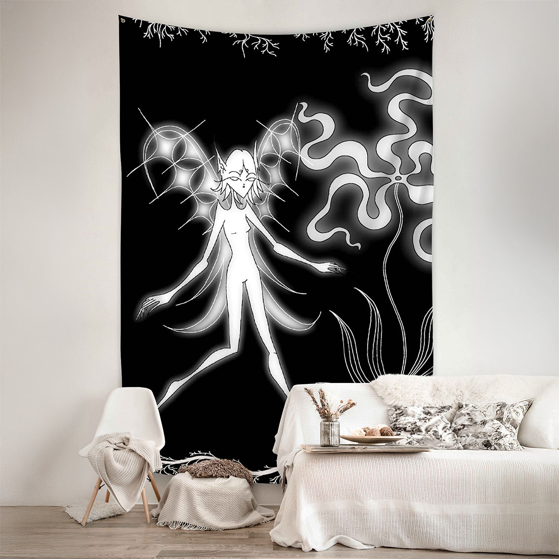 Sienos dekoracija gobelenas Flustas Jower „Fairy