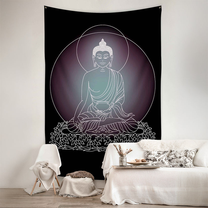 Sienos dekoracija gobelenas Flustas Jower „Buddha