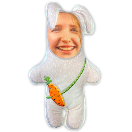 Gnome pagalvėlė su jūsų nuotrauka „Kiškutis