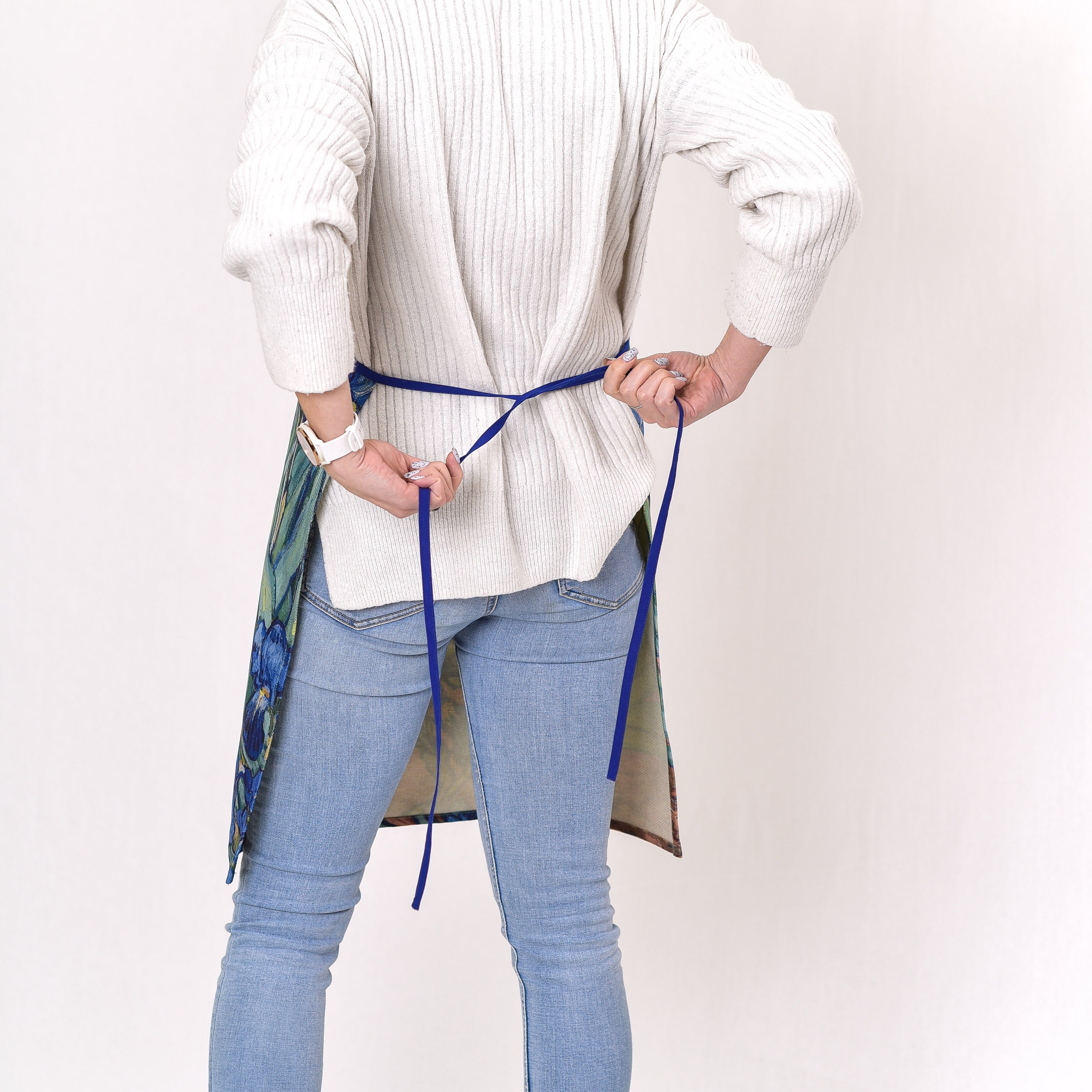 Prijuostė iš perdirbto audinio Vincent van Gogh „Irises