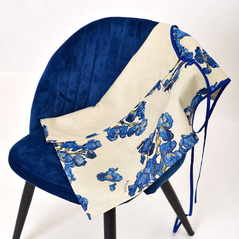 Prijuostė iš perdirbto audinio Vincent van Gogh „Irises pattern