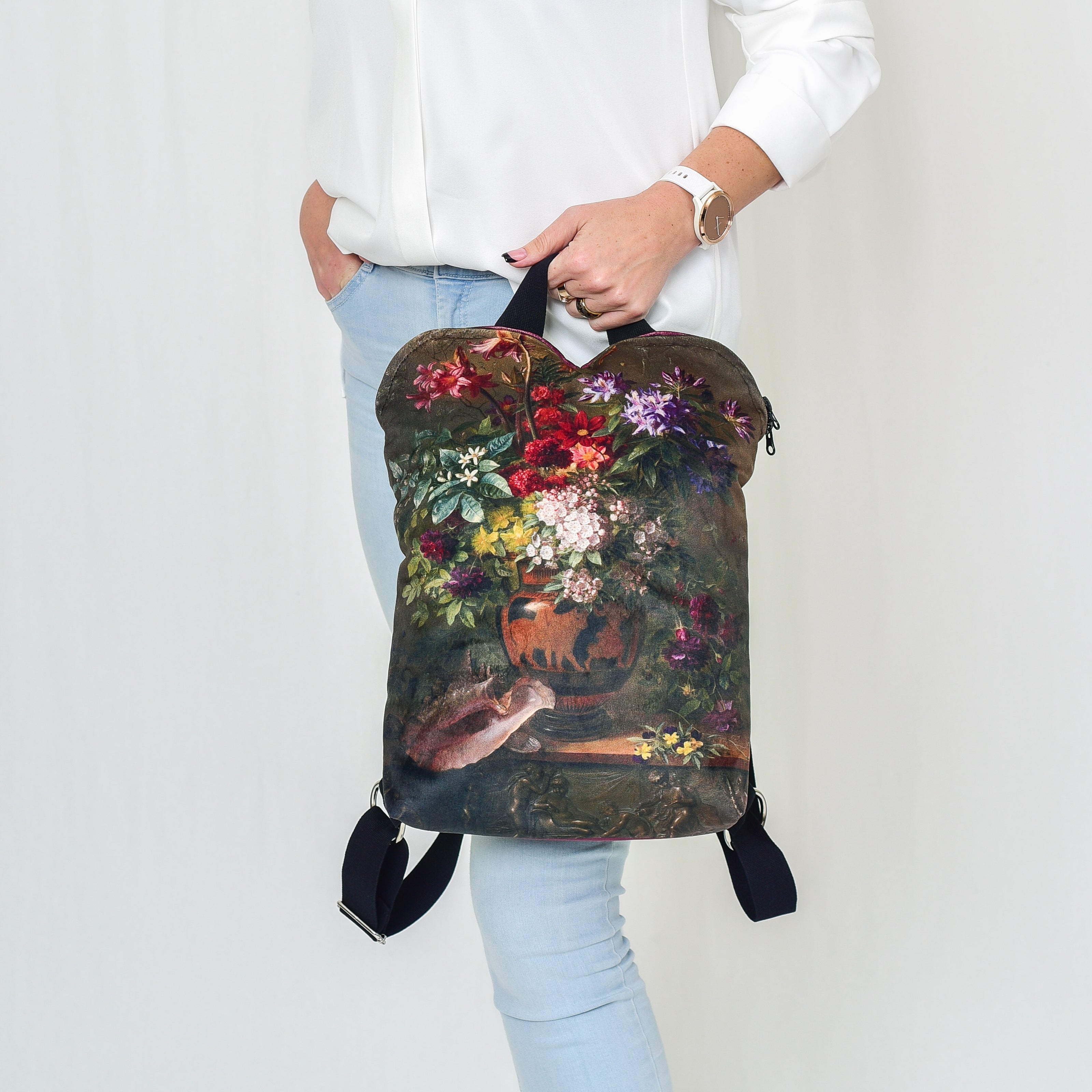 Kuprinė No. 1 Gregorius van Os „Still Life with Flowers in a Greek Vase