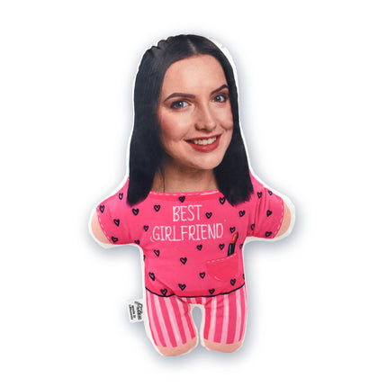 Gnome pagalvėlė su jūsų nuotrauka „Best girlfriend