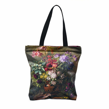 Pirkinių krepšys Gregorius van Os „Still Life with Flowers in a Greek Vase