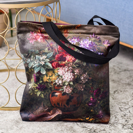 Pirkinių krepšys Gregorius van Os „Still Life with Flowers in a Greek Vase