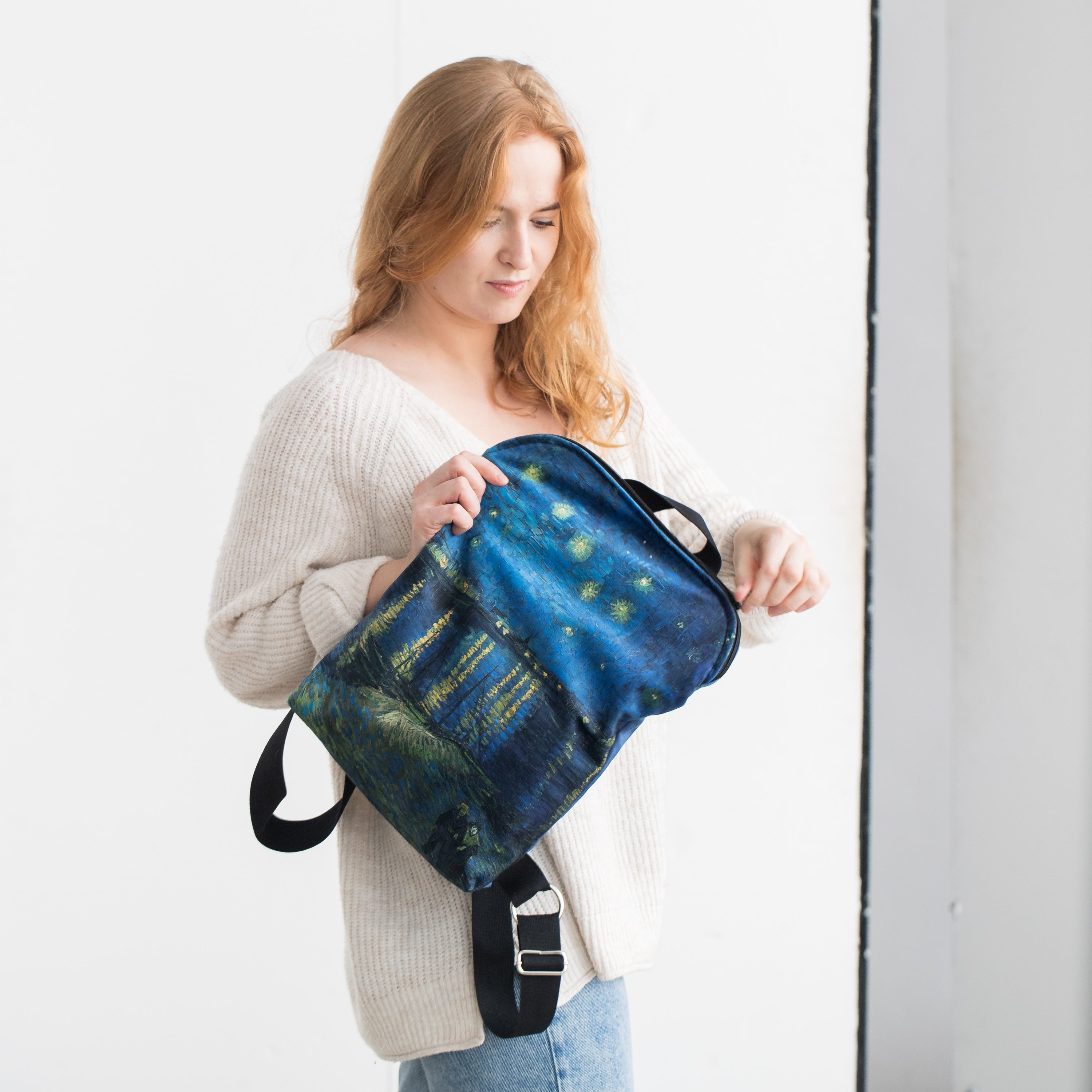 Kuprinė No. 1 Vincent van Gogh „Starry Night Over the Rhône