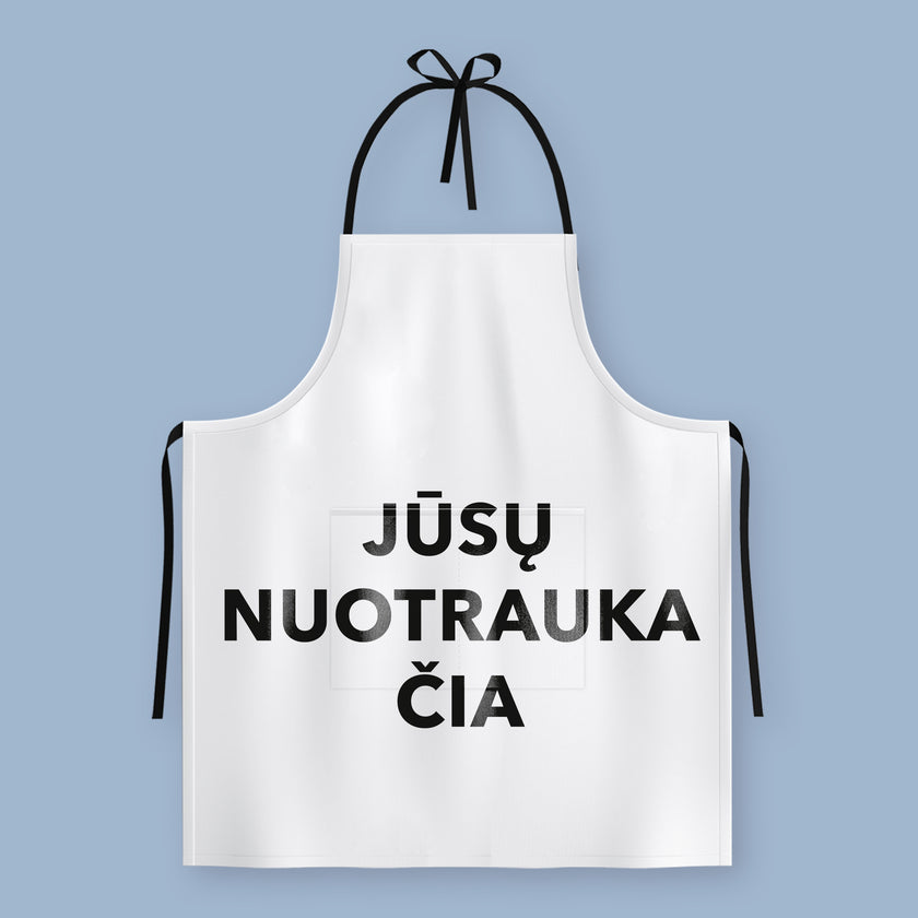 Prijuostė su jūsų nuotrauka