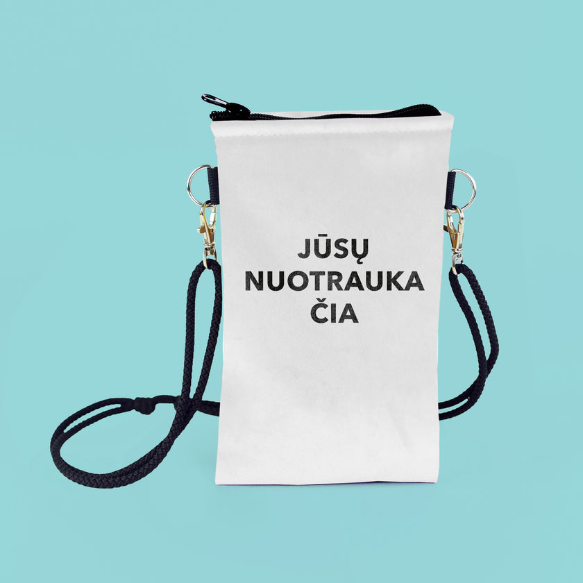 Telefono rankinė su jūsų nuotrauka