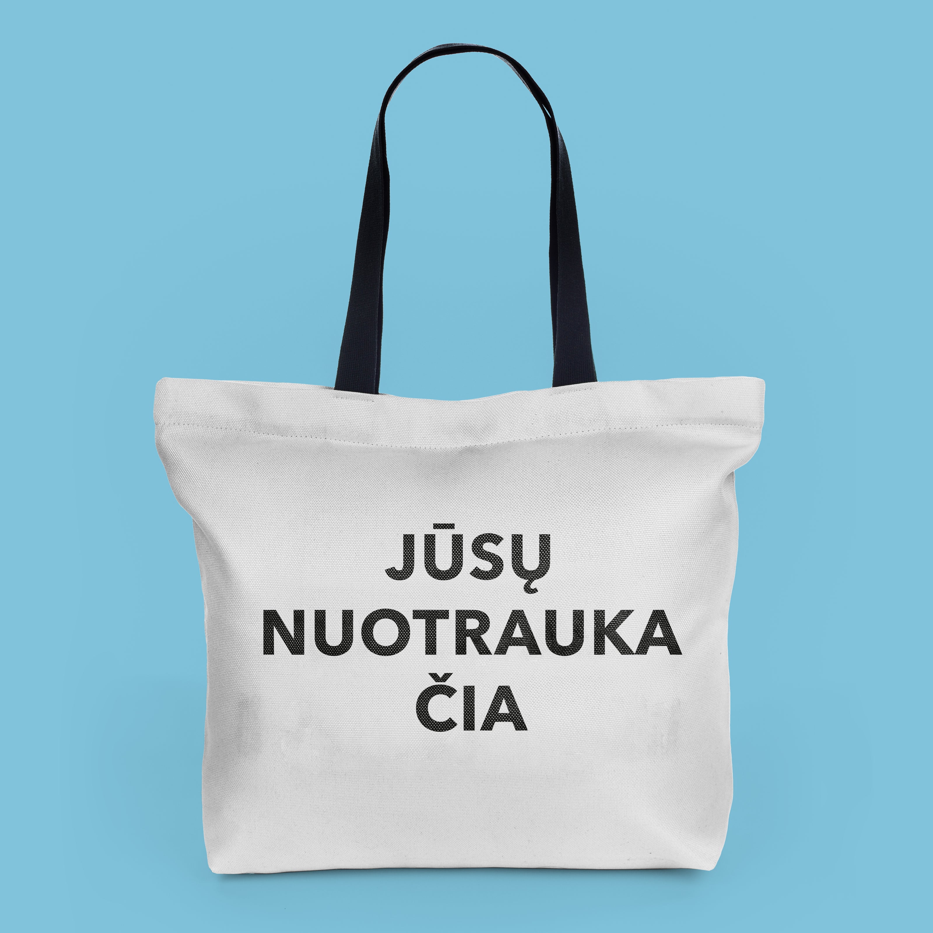 Pirkinių krepšys su jūsų nuotrauka