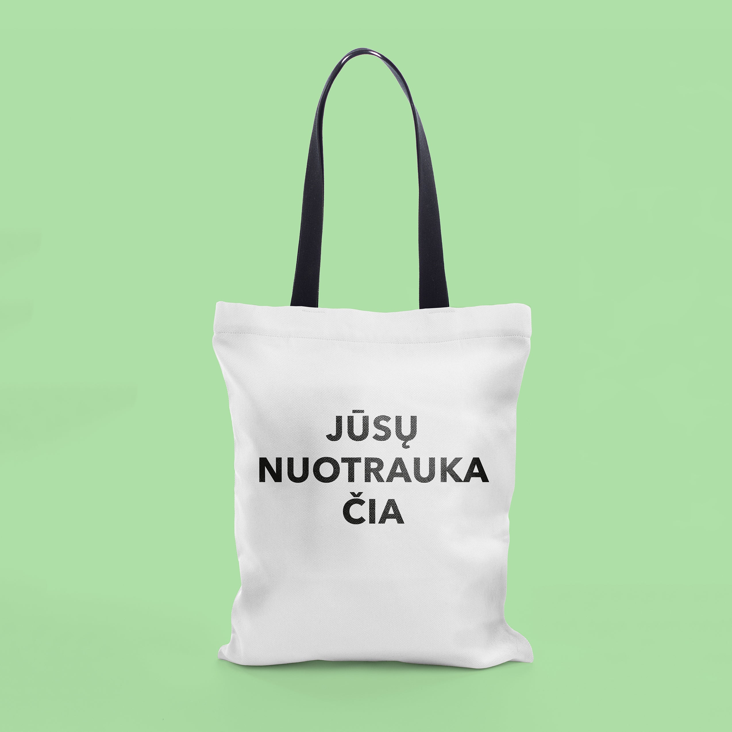 Pirkinių krepšys su jūsų nuotrauka